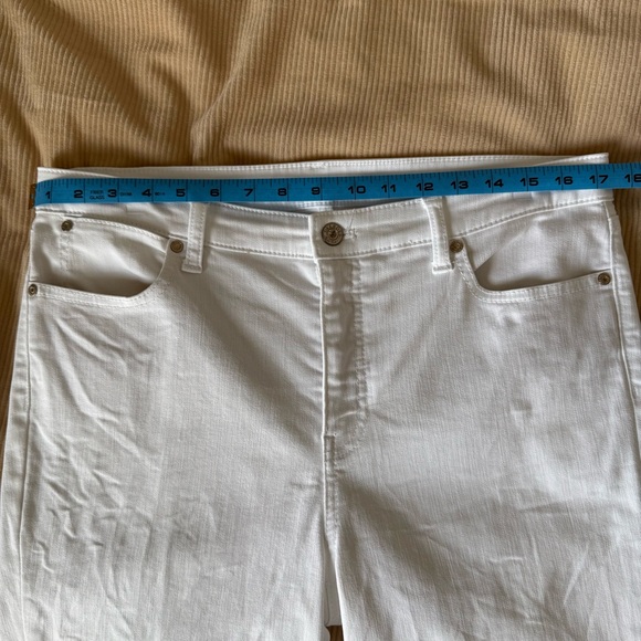 Talbots Flawless Slim Ankle Jeans White Size 12 - Picture 9 of 12